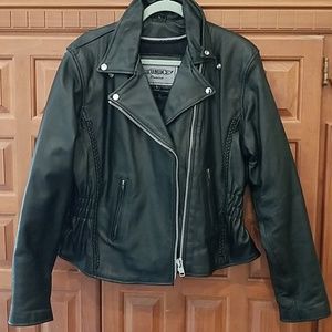 UNIK  leather biker jacket. Like new
